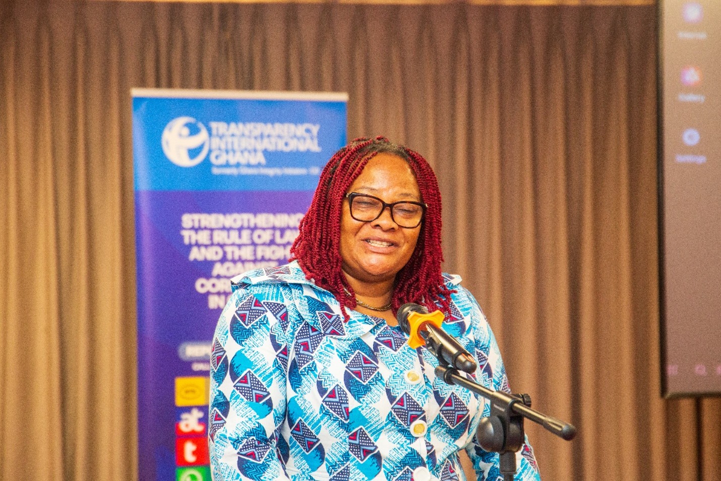 Hon. Emmanuel Bedzrah speaking during the meeting 