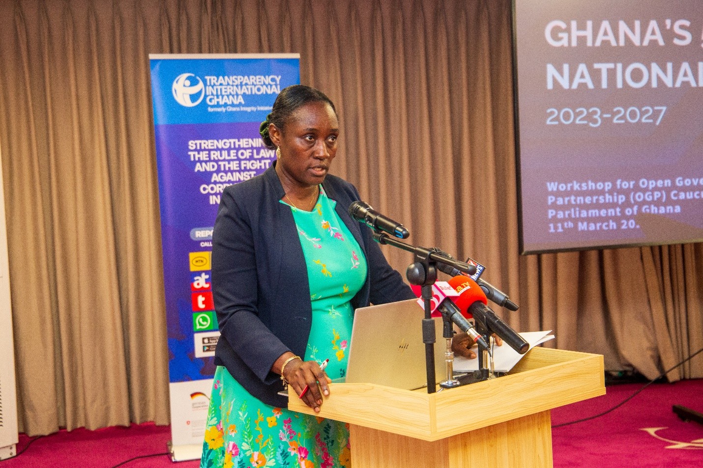 Hon. Emmanuel Bedzrah speaking during the meeting 